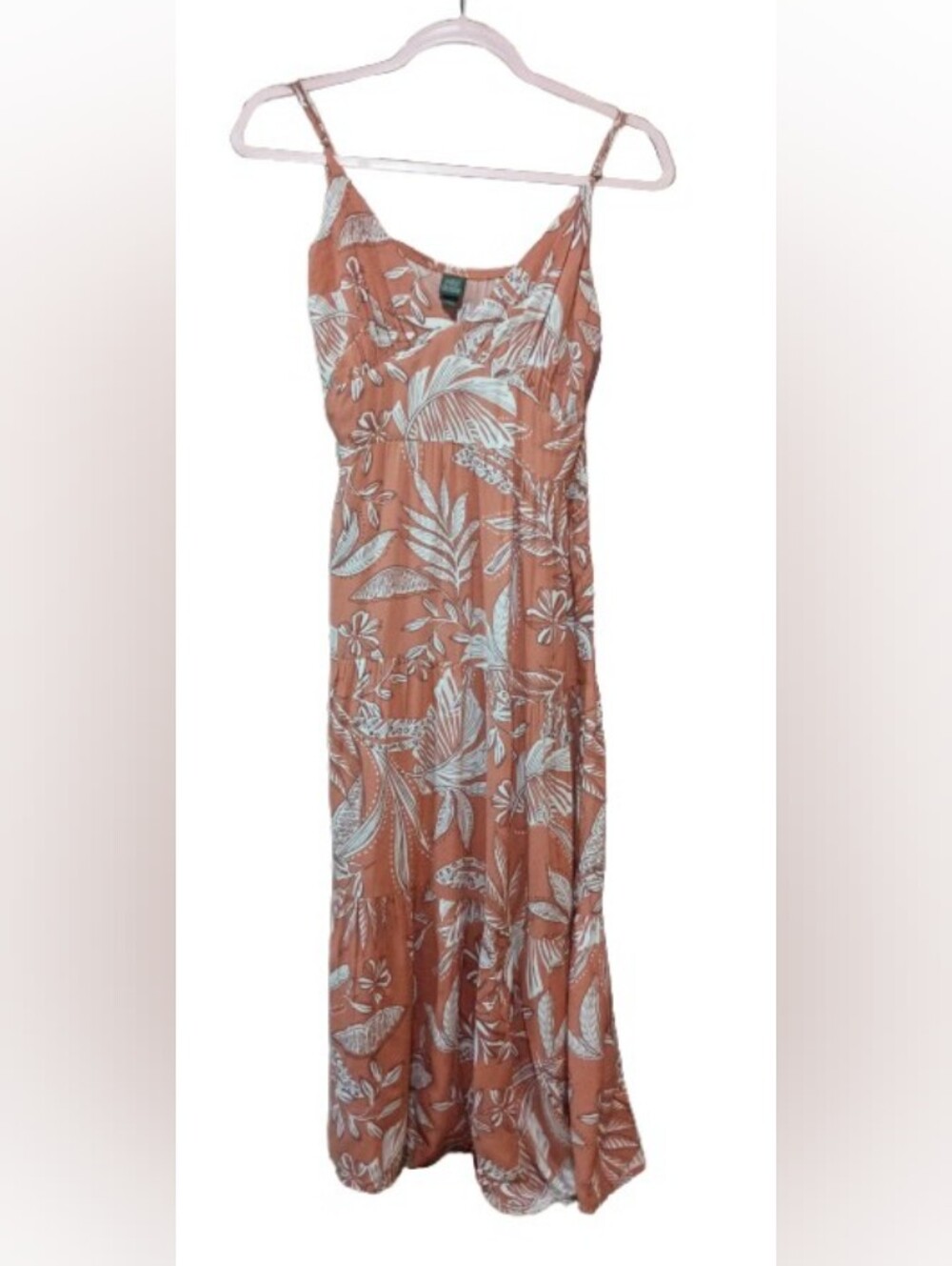 Wild Fable Rust Tropical Print Dress